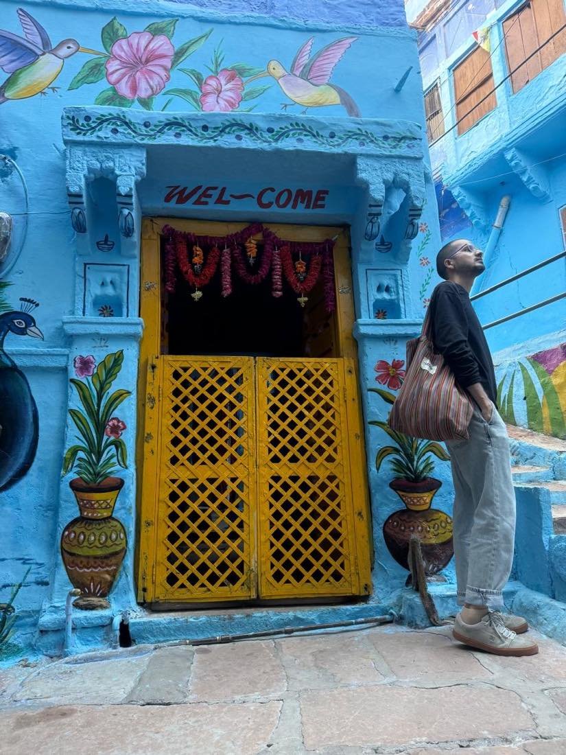 The painted welcome door of the old city